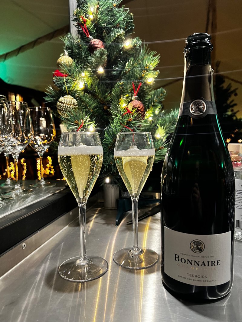 Bubbels horen bij het eindejaarsevent voor bedrijven