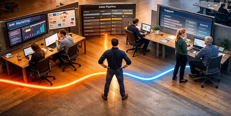 commerciële samenwerking verbeteren helpt om te groeien