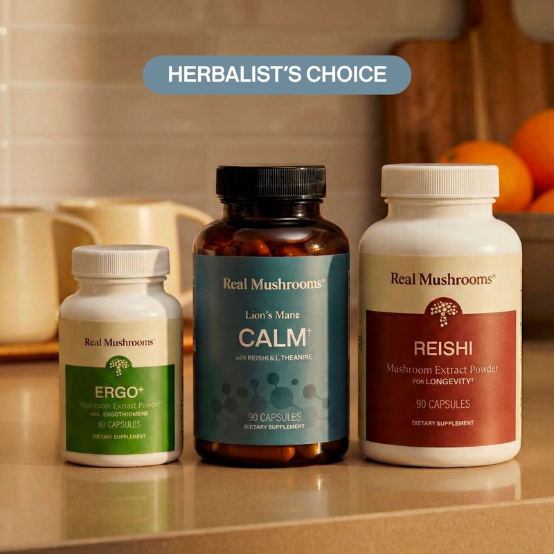 Herbalist's Choice Daily Calm Trio Lion's Mane Blends Bundle