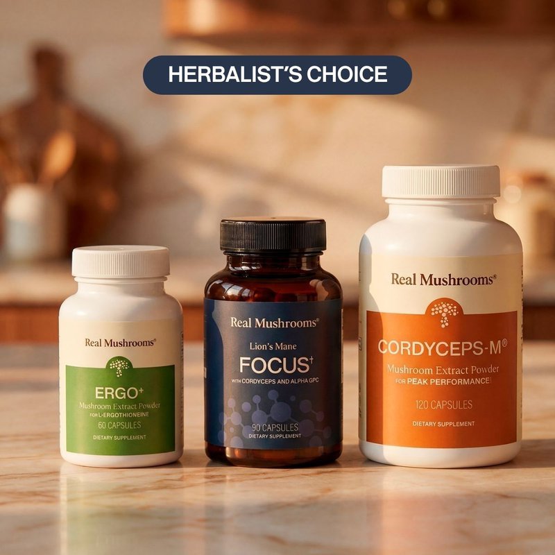 Herbalist's Choice: Focus Power Trio from our Lion's Mane Blends Bundles