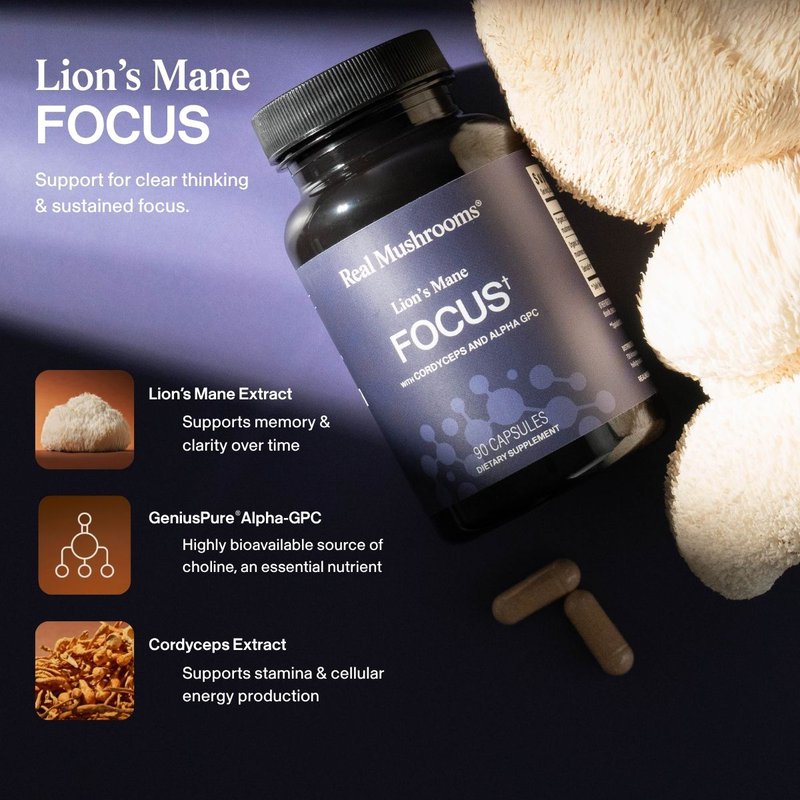 Lion's Mane Focus: Support for clear thinking & sustained focus