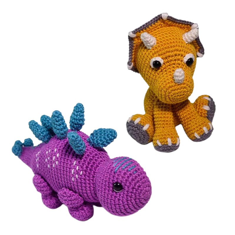 Baby Dino Amigurumis (Source: Circulo Yarns)