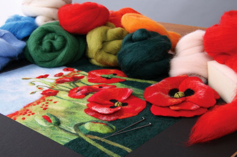 Fibre and felted items (Source: Ashford Wheels and Looms)