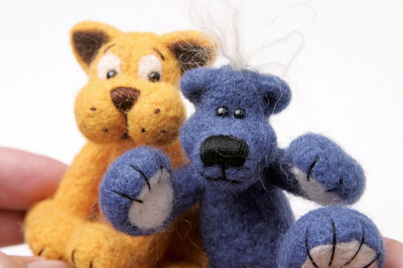 Needle felted toys (Source: Ashford Wheels and Looms)