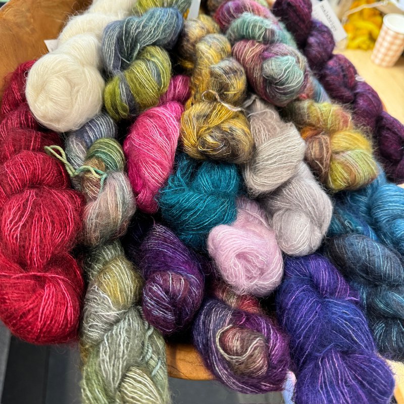 Skeins of Malabrigo Mohair hand-dyed yarn (Source: Thread Collective)