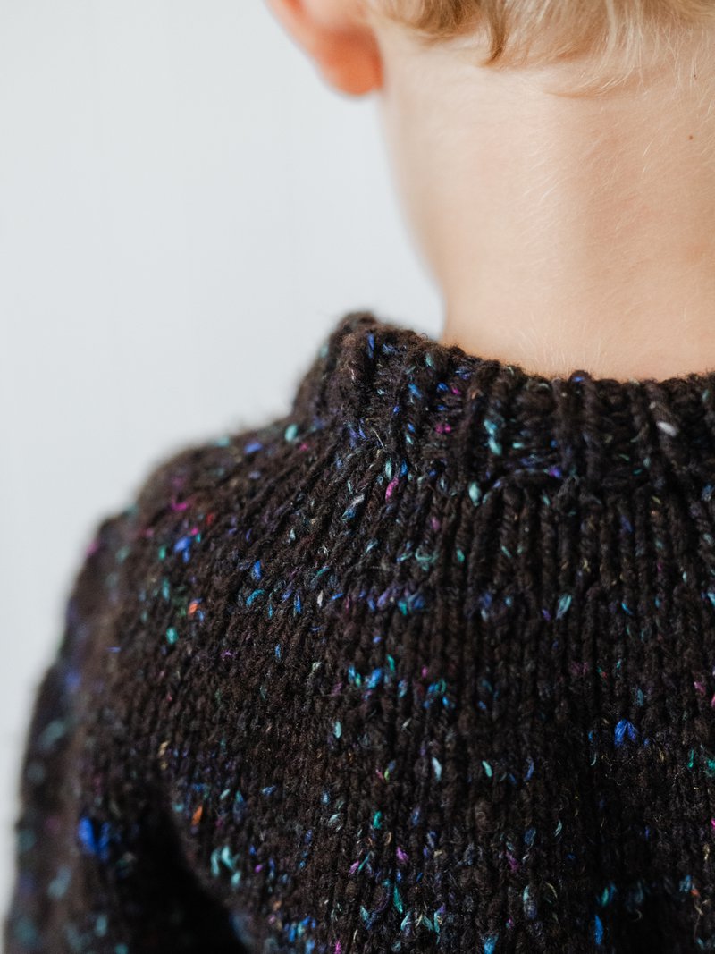 Hand knit handspun yarn (using yarn created in first image). (Source: Samantha Gehrmann)