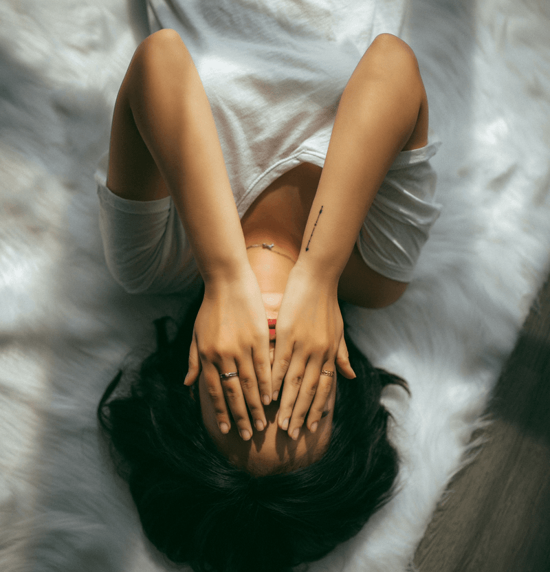 woman needs a sleep meditation 