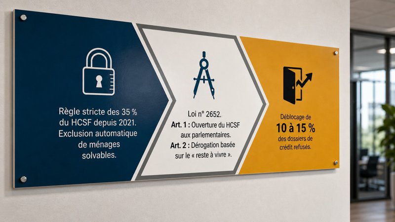 Proposition de loi sur le taux d'endettement et le crédit immobilier