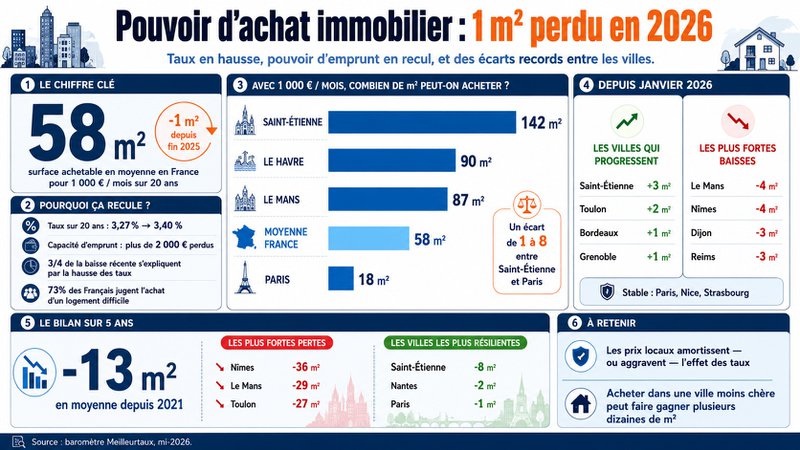 Pouvoir d'achat immobilier en 2026 Pouvoir d'achat immobilier en 2026