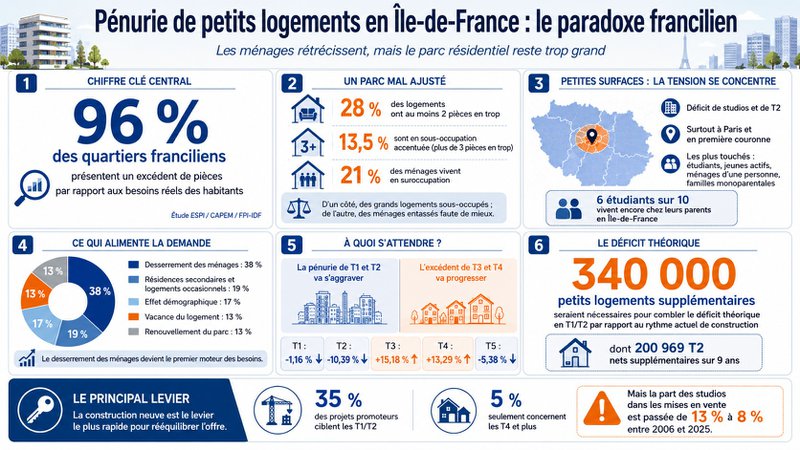 Pénurie de petits logements en Île-de-France
