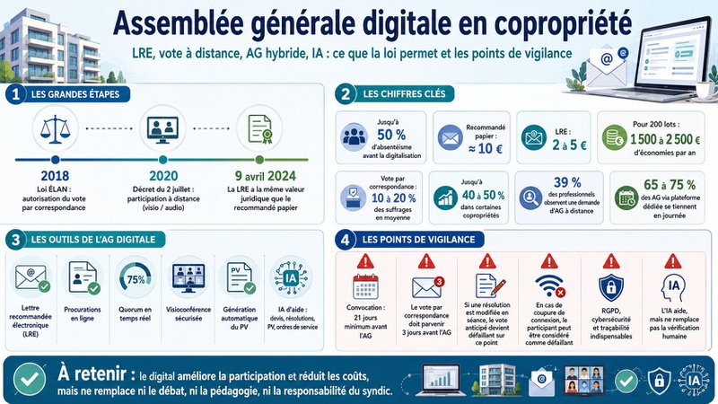 Assemblée générale digitale en copropriété