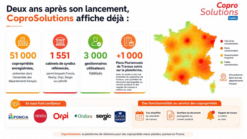 Que révèle l'état des lieux de CoproSolutions sur les copropriétés françaises ?