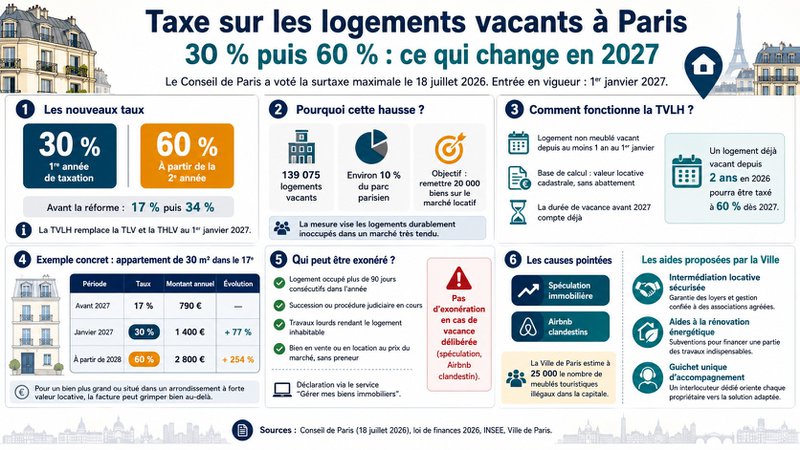 Pourquoi Paris durcit-elle la taxe sur les logements vacants ? Pourquoi Paris durcit-elle la taxe sur les logements vacants ?