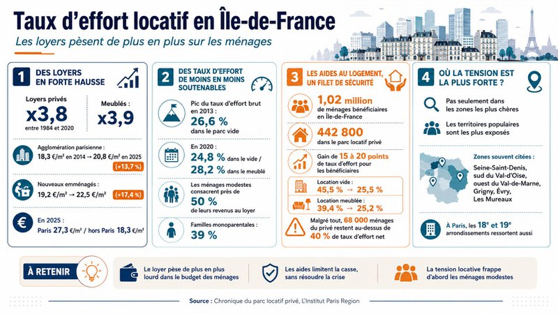 Taux d'effort locatif en Île-de-France Taux d'effort locatif en Île-de-France
