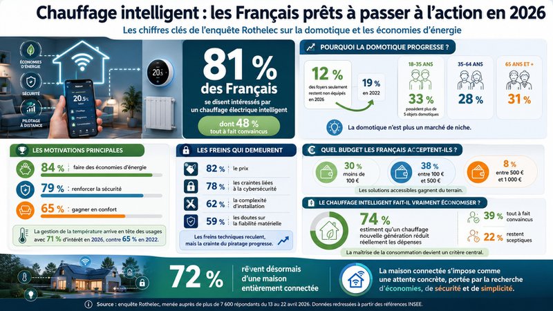 Chauffage intelligent et domotique en France