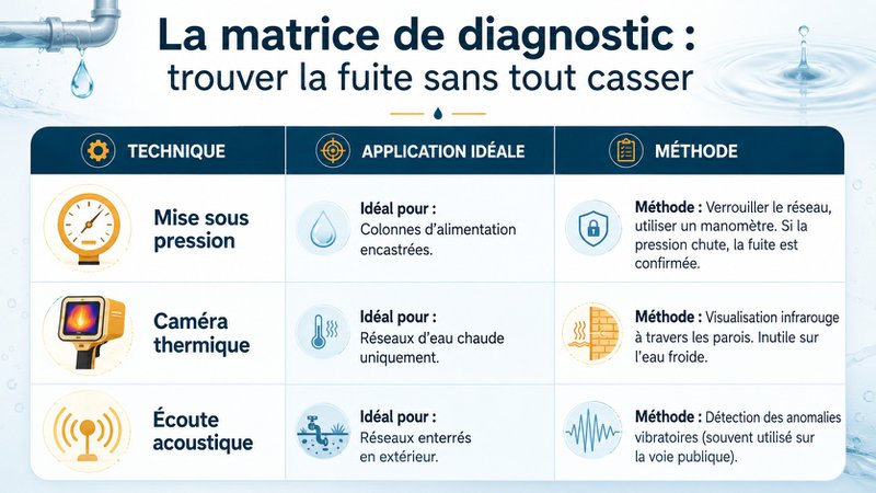 Entretien technique des parties communes - diagnostic des fuites