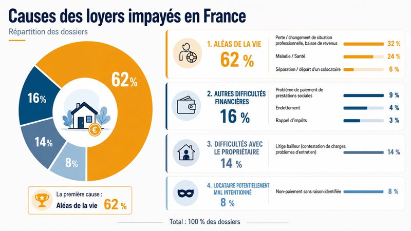 Loyers impayés : les chiffres clés de l'étude Mila