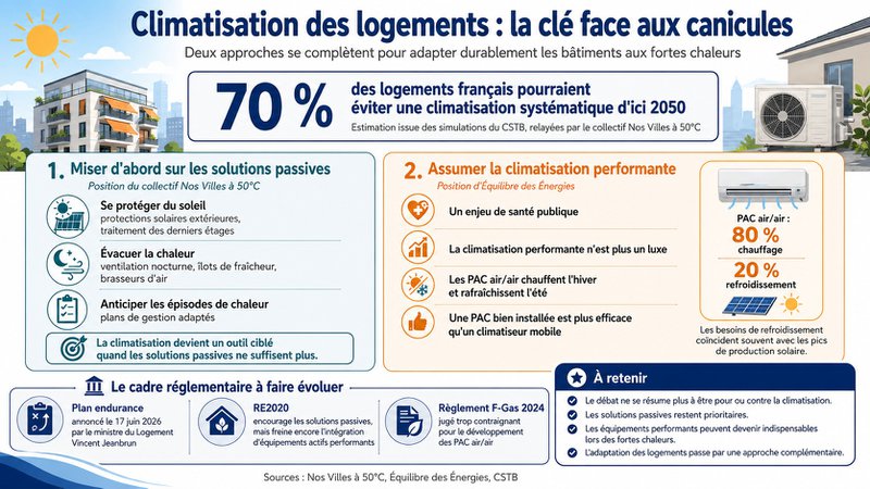 Climatisation des logements : pourquoi le débat s'intensifie-t-il ? Climatisation des logements : pourquoi le débat s'intensifie-t-il ?