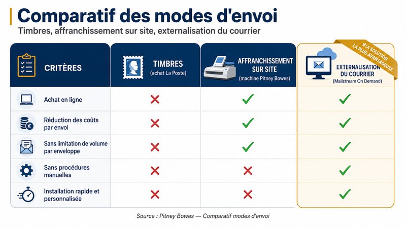Trois modes d'envoi : lequel choisir ?