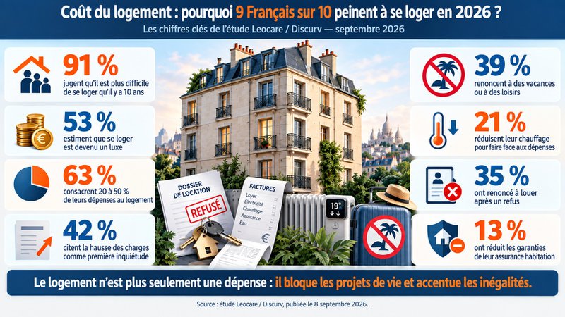 Coût du logement en France en 2026 Coût du logement en France en 2026