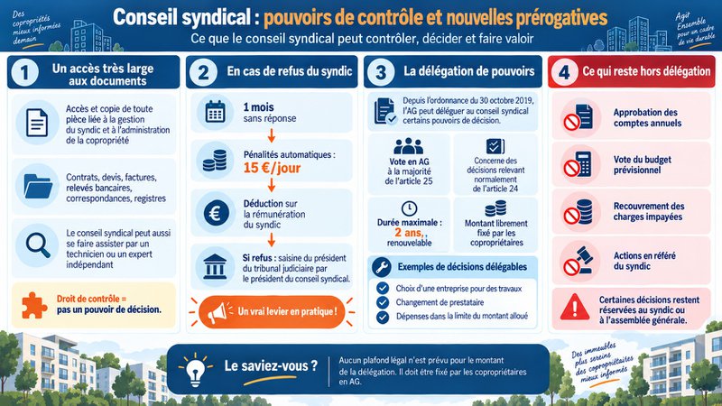 Pouvoirs de contrôle et nouvelles prérogatives du conseil syndical Pouvoirs de contrôle et nouvelles prérogatives du conseil syndical