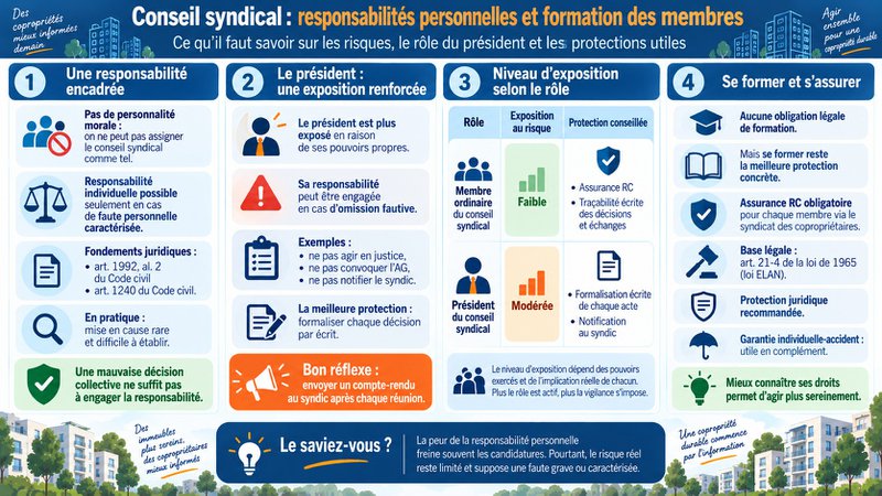 Responsabilités personnelles et formation des membres du CS Responsabilités personnelles et formation des membres du CS