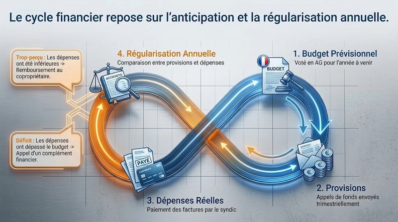 Comment sont calculées et régularisées les charges de copropriété ?