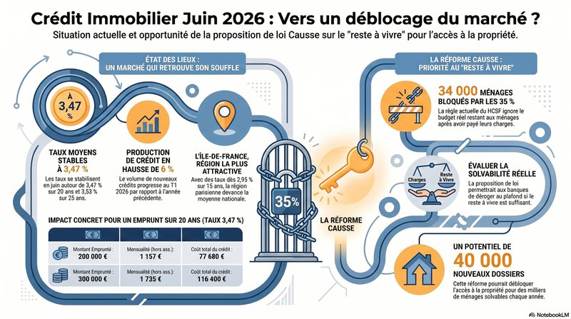 Crédit immobilier - juin 2026