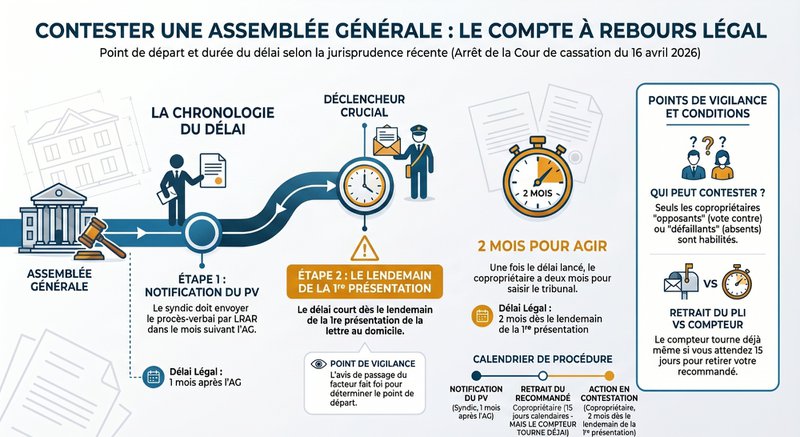 Délai de contestation d'une assemblée générale : quand part le compte à rebours ?