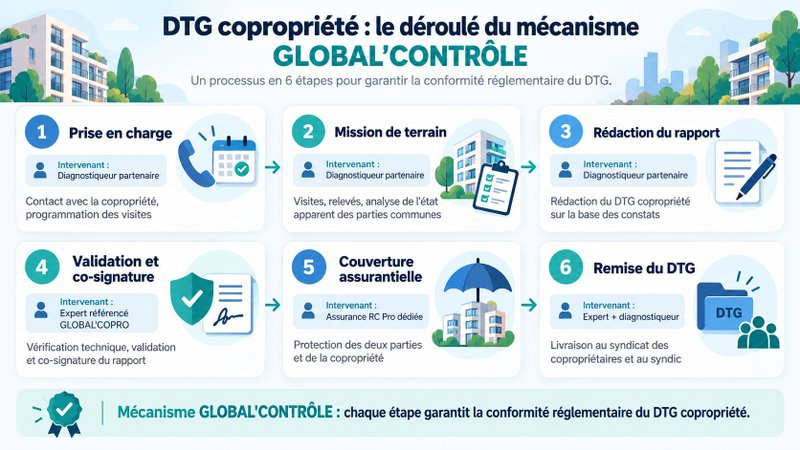 DTG copropriété - le déroulé du mécanisme Global'contrôle