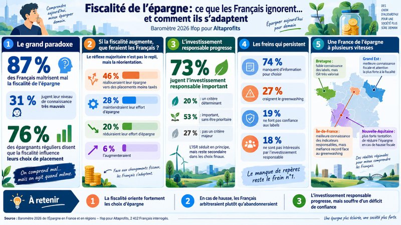 Fiscalité de l'épargne et investissement responsable en 2026 Fiscalité de l'épargne et investissement responsable en 2026