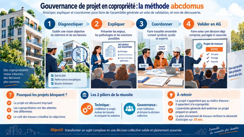 Gouvernance de projet en copropriété - la méthode abcdomus Gouvernance de projet en copropriété - la méthode abcdomus