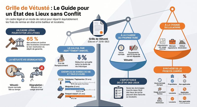 ​Grille de vétusté : le guide complet pour propriétaires et locataires