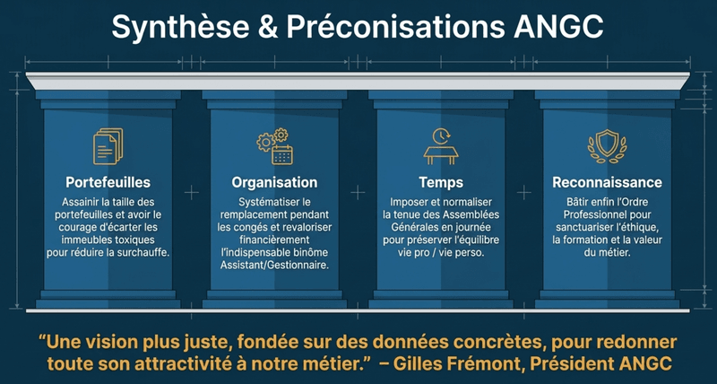 syndic de copropriété - préconisations de l'ANGC