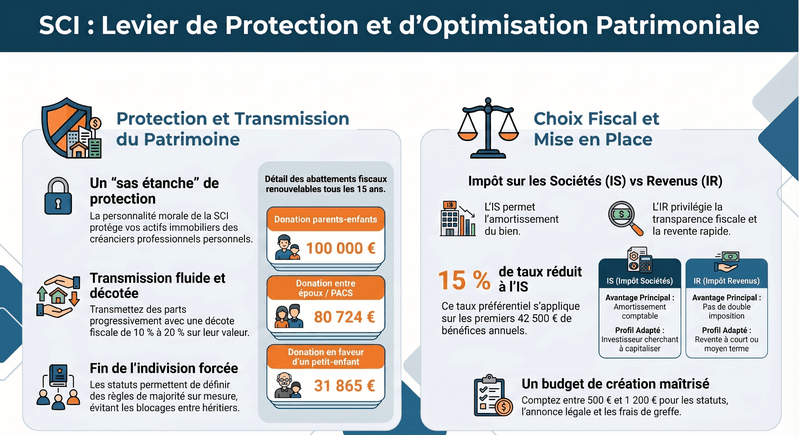 ​Optimisation fiscale et protection du patrimoine par la SCI