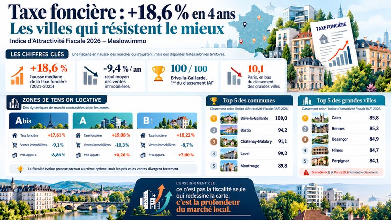 Taxe foncière et marchés immobiliers en 2026
