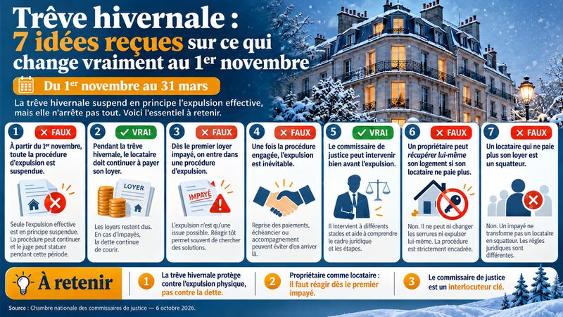 Trêve hivernale - 7 idées reçues Trêve hivernale - 7 idées reçues