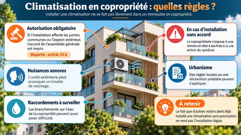 La climatisation en copropriété : quelles règles s'appliquent ? La climatisation en copropriété : quelles règles s'appliquent ?
