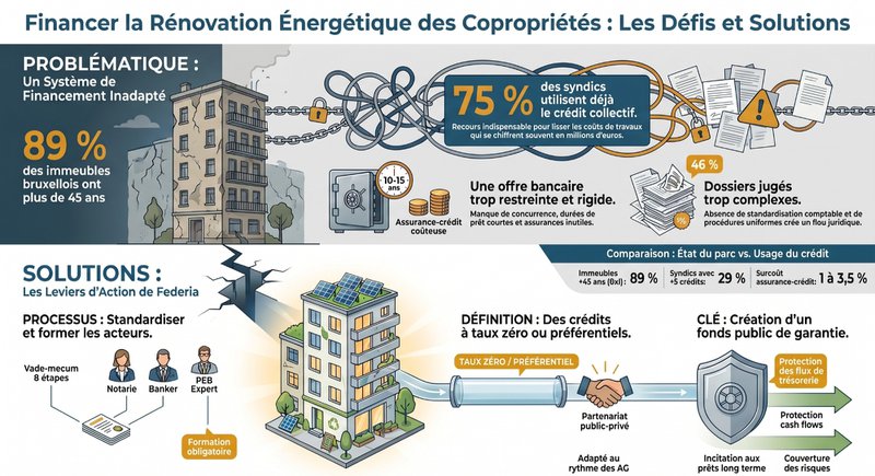 Crédit collectif en copropriété en Belgique