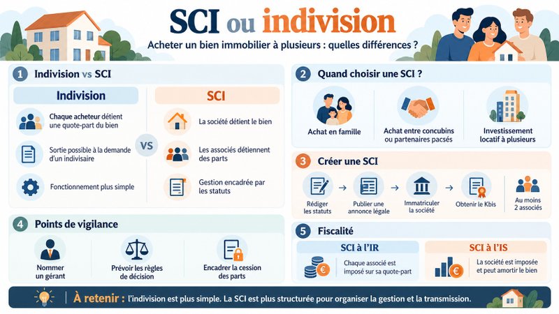 SCI ou indivision : deux logiques différentes SCI ou indivision : deux logiques différentes