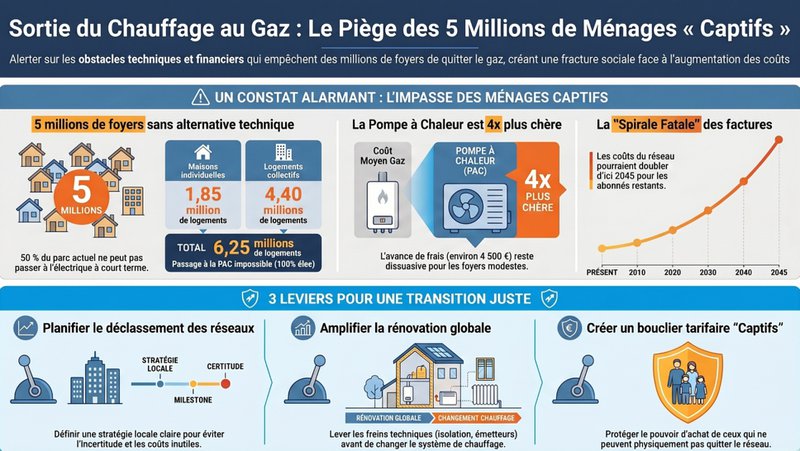 Sortie du chauffage au gaz