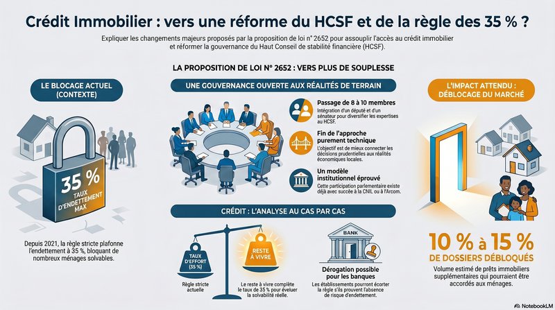 ​Proposition de loi pour l’accès au crédit : le taux d'endettement à 35% remis en cause