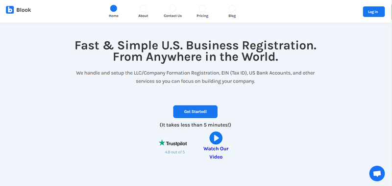 A remote service to help you incorporate your business anywhere.