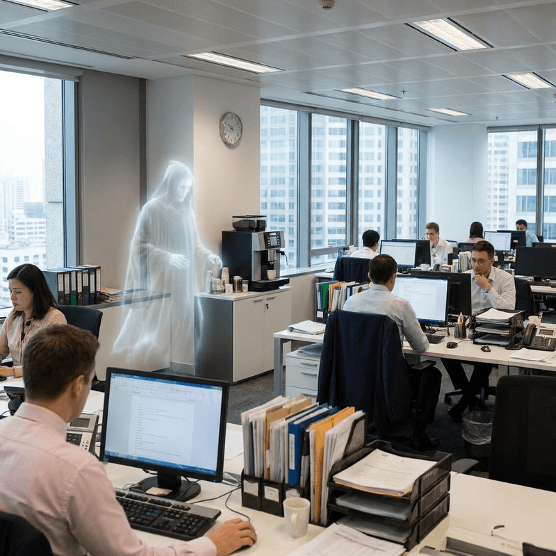 ghost sightings at work