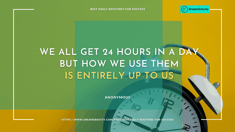 How we use 24 hours DreamGravity