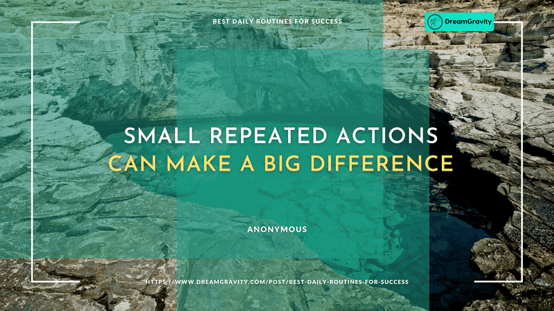 Small repeated actions DreamGravity