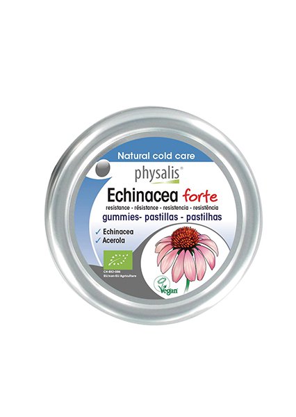 Echinacea gummies packaging, offering immune support with vitamin C for children and the whole family.