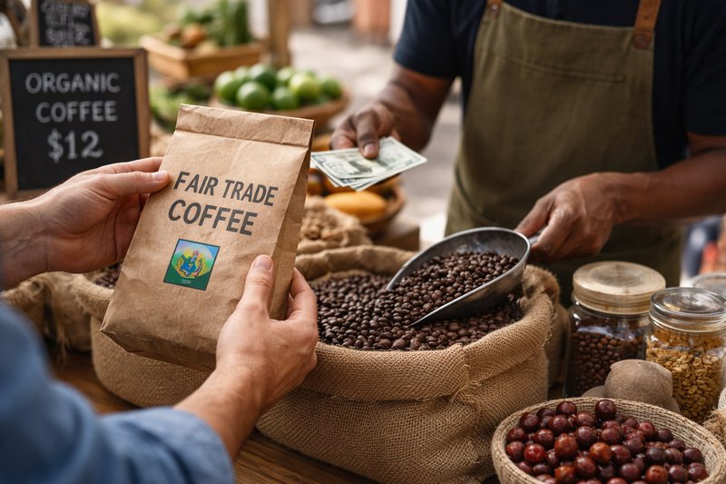 everyday ethical choice inspired by travel—fair-trade coffee, mindful purchasing