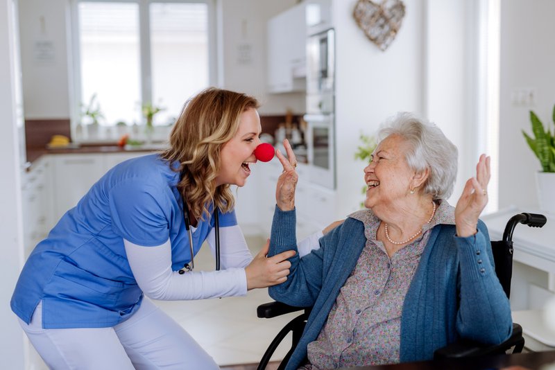 laughter therapy in senior living communities