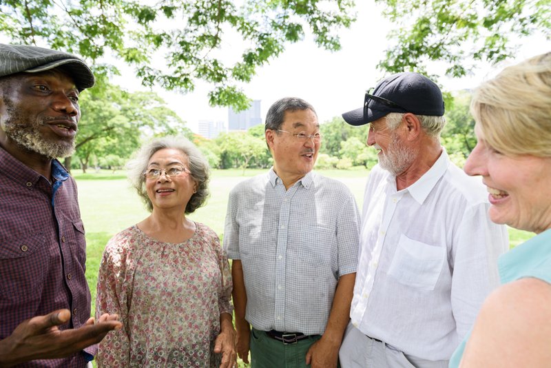 diverse seniors in senior living communities